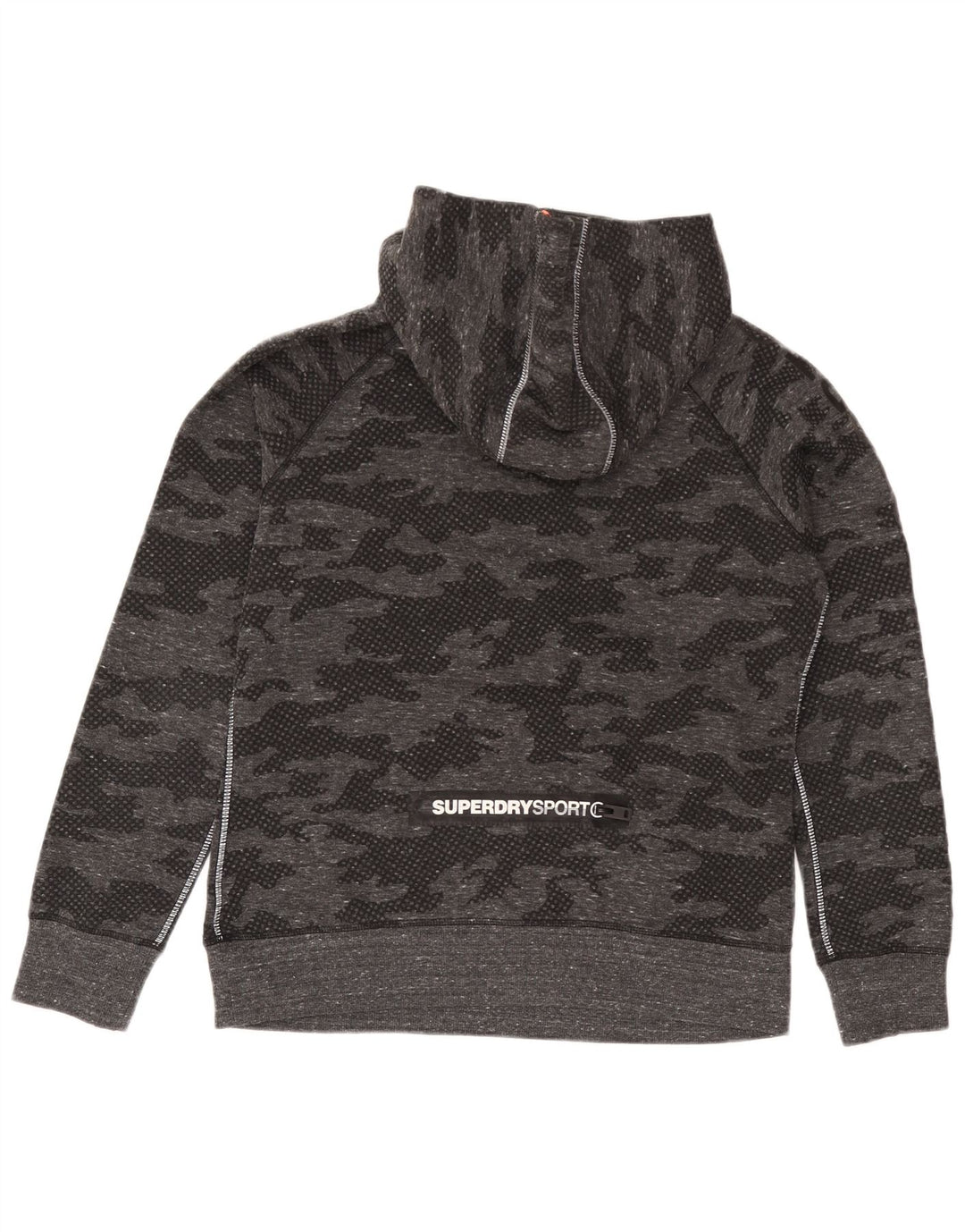 Damski pełny dres Superdry Graphic UK 18 XL, szary kamuflaż, poliester