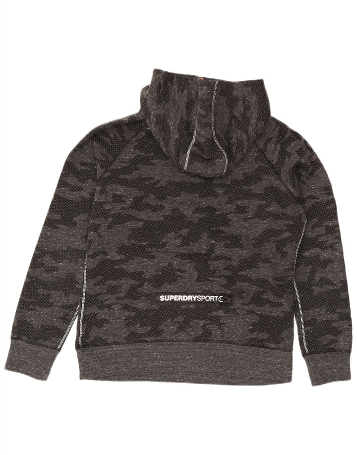 Damski pełny dres Superdry Graphic UK 18 XL, szary kamuflaż, poliester