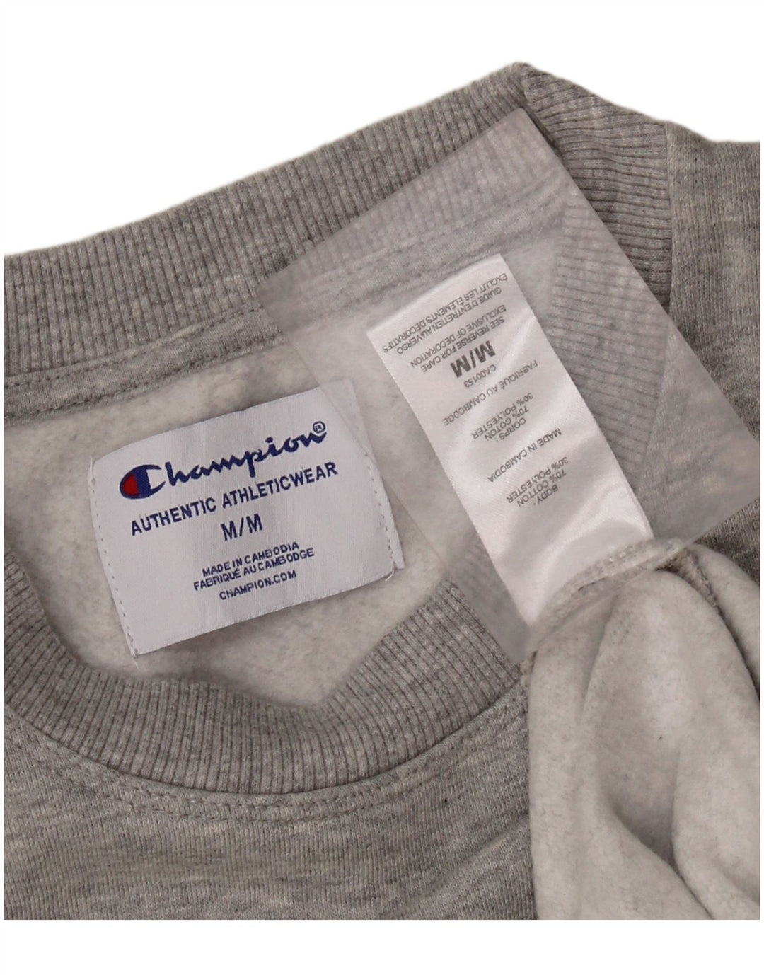 Męska bluza CHAMPION Sweter średnioszary, bawełniany
