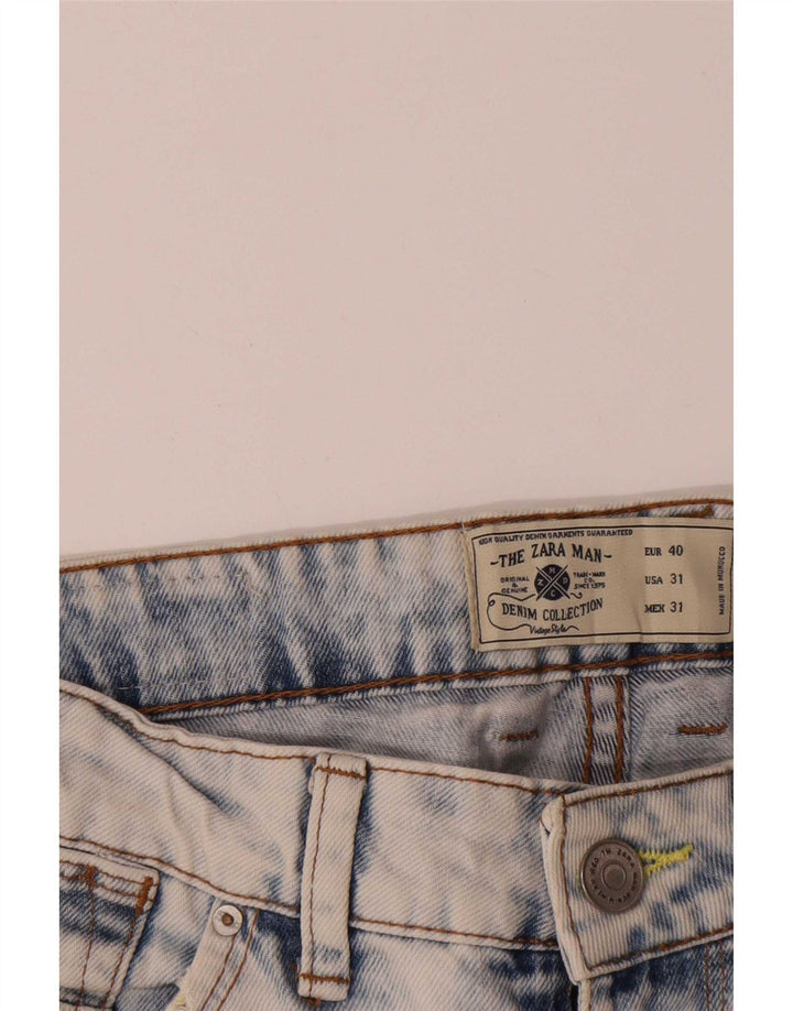 Męskie spodenki jeansowe Zara EU 40 Medium W31, niebieska bawełna