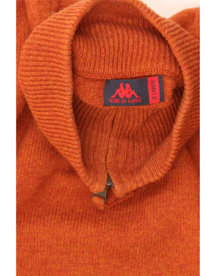 Męski sweter Kappa z zamkiem błyskawicznym XL, pomarańczowy
