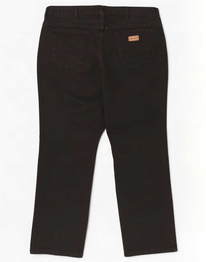 Męskie jeansy Wrangler Texas Straight W42 L30, czarne, bawełniane