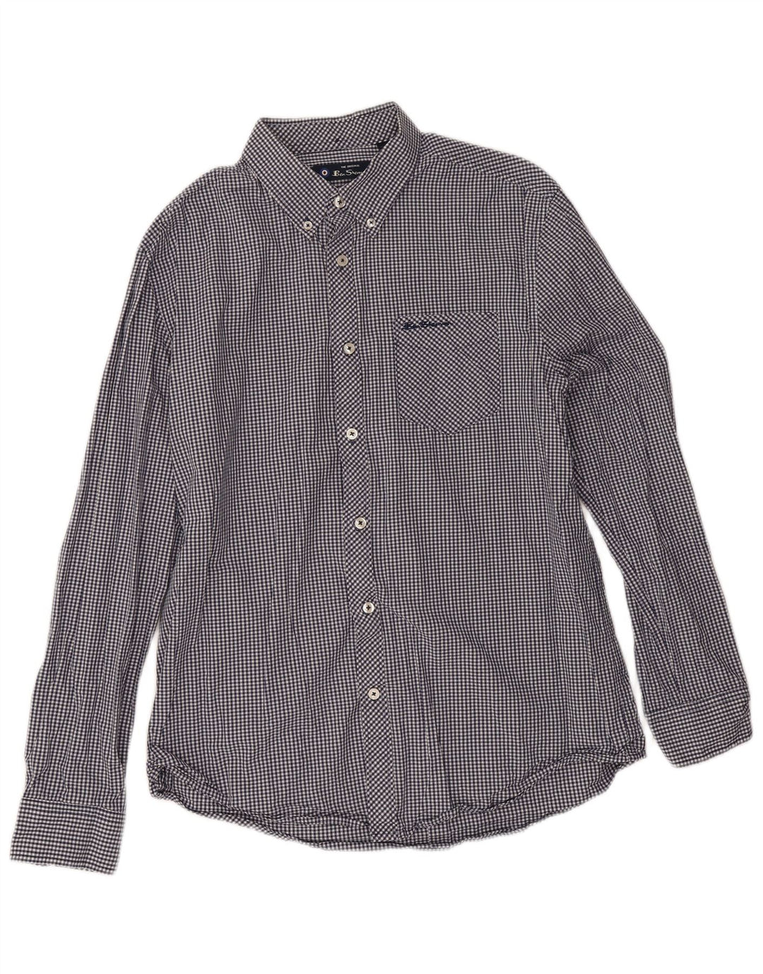 Koszula męska Ben Sherman, duża, granatowa, bawełniana w kratkę
