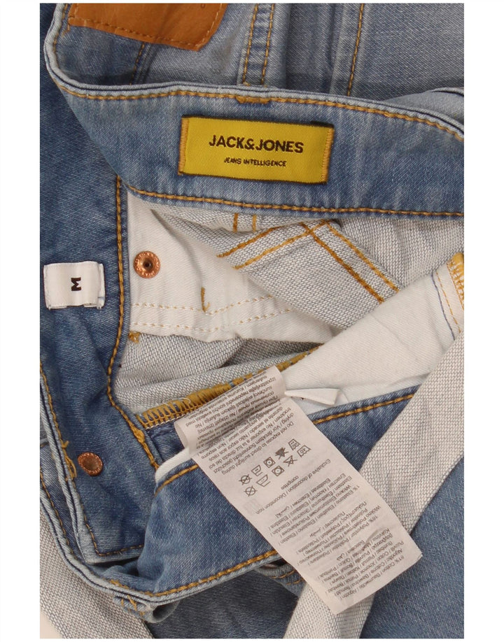 Męskie spodenki jeansowe Jack & Jones Regular, średnie W32, niebieska bawełna