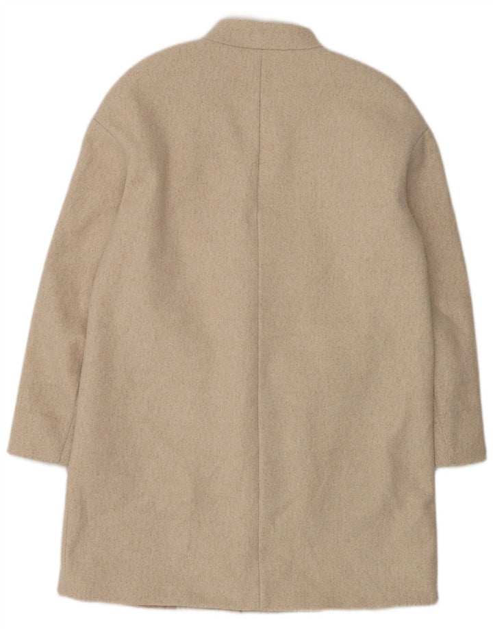 Płaszcz damski oversize, otwarty, zara, UK 6 XS, beżowy