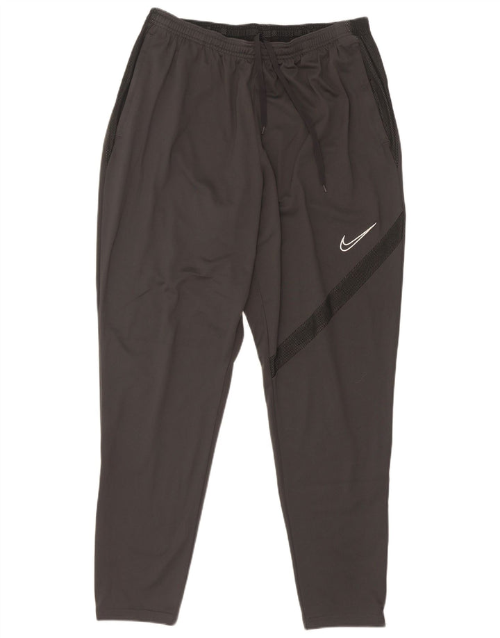 Męskie spodnie dresowe Nike Dri Fit XL, szary, kolorowy poliester