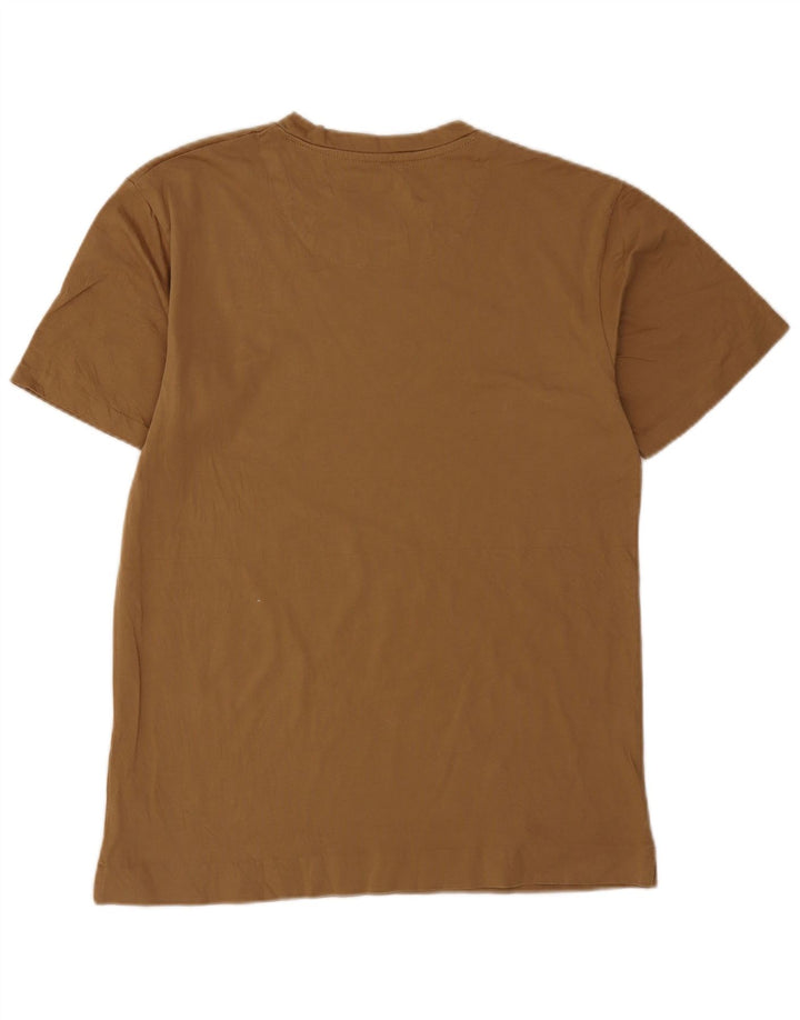 T-shirt męski Zara Top, średnio beżowy, bawełniany