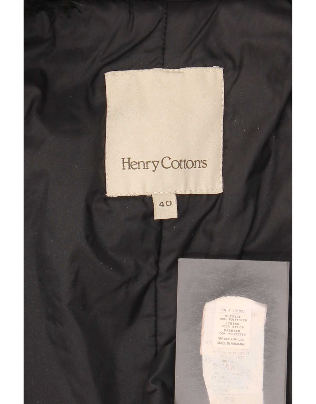 Płaszcz damski Henry Cottons IT 40, mały, czarny, poliestrowy