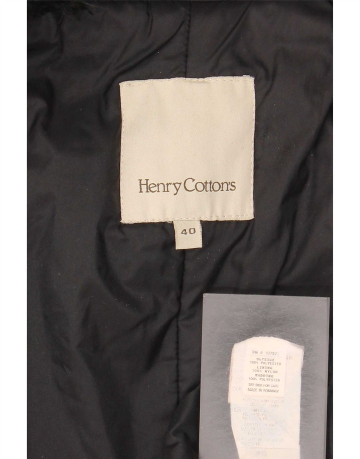 Płaszcz damski Henry Cottons IT 40, mały, czarny, poliestrowy