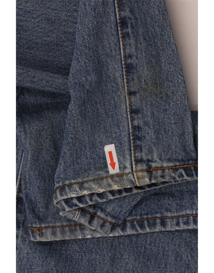 Męskie jeansy Levi's 501 Straight W38 L34 Niebieskie bawełniane klasyczne