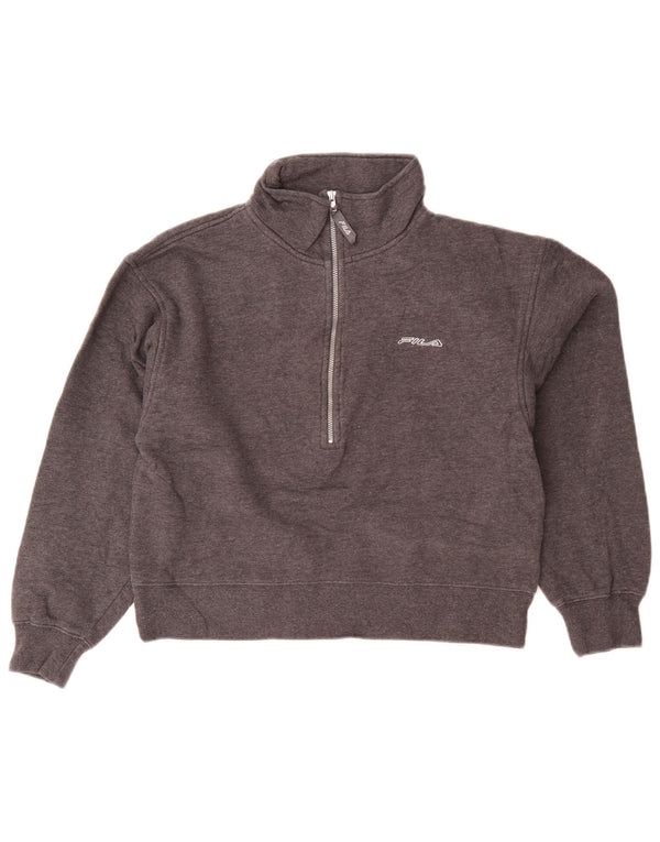 Damska bluza z kapturem Fila Oversize, zapinana na zamek, UK 10 Small Grey