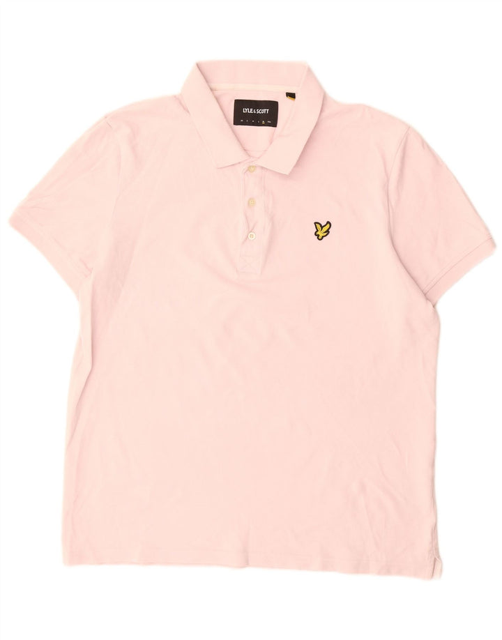 Męska koszulka polo Lyle & Scott XL, różowa, bawełniana
