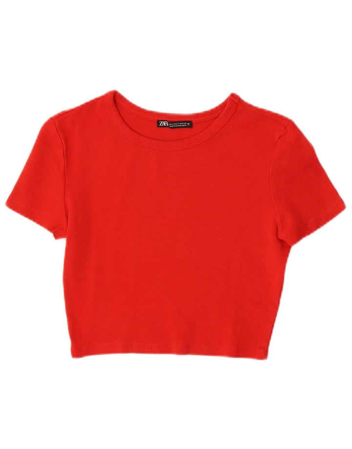 Damska koszulka Crop Top ZARA UK 8 Small Red