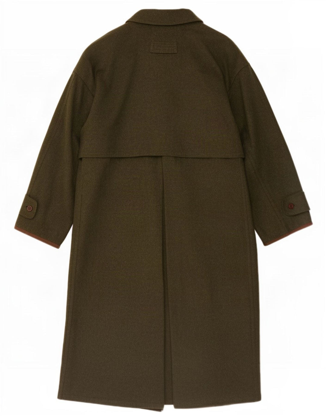 Płaszcz męski Amadeus UK 38, średnia, dziewicza wełna khaki