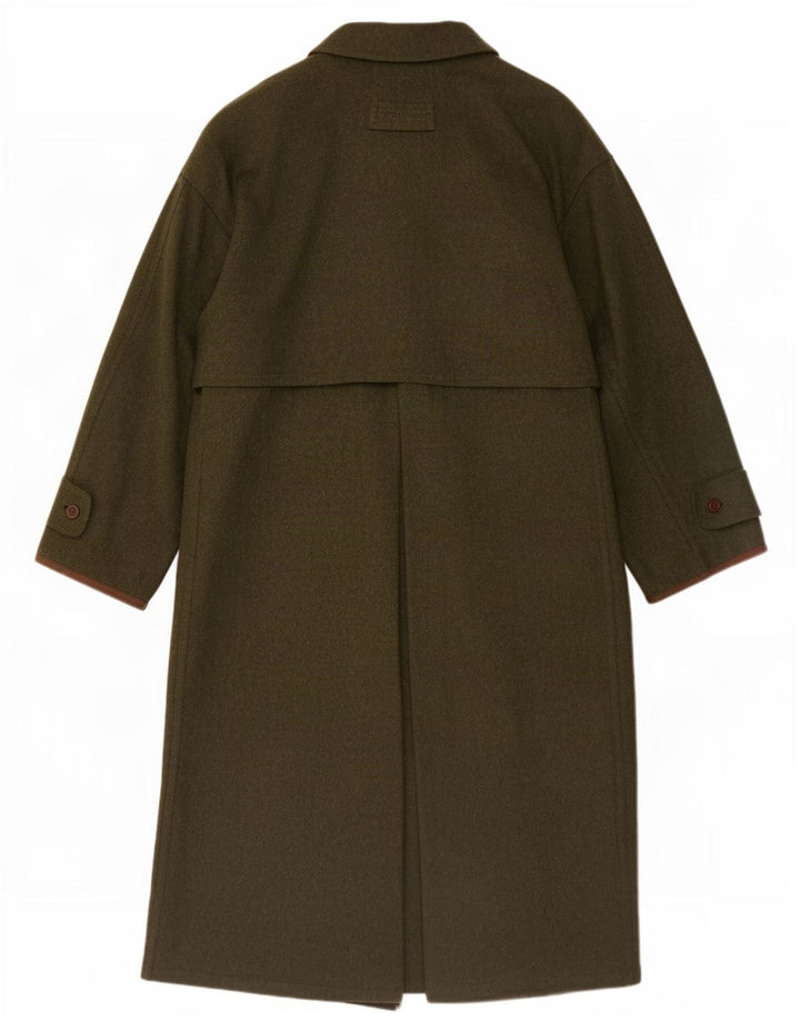 Płaszcz męski Amadeus UK 38, średnia, dziewicza wełna khaki
