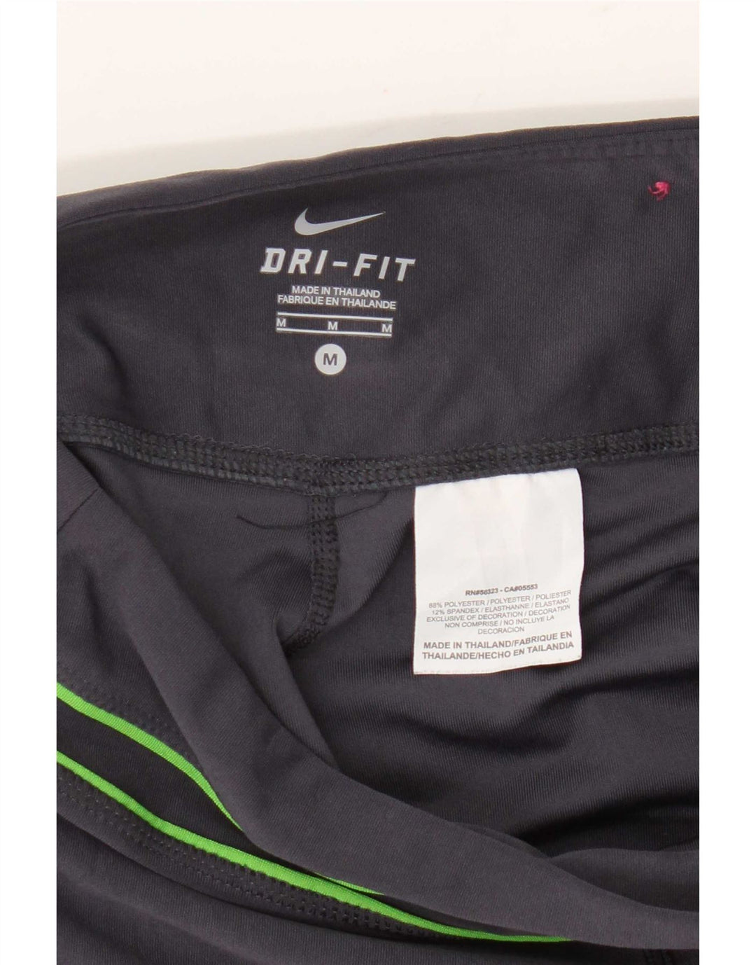 Damskie spodnie dresowe Nike Dri Fit Capri UK 14, średni szary poliester