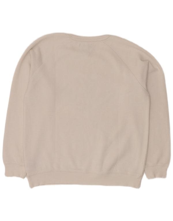 Męska bluza z grafiką ADIDAS, średnia, biała bawełna