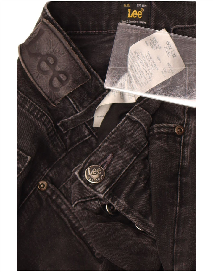 Damskie jeansy Lee Powell Slim W32 L32 Czarne bawełniane