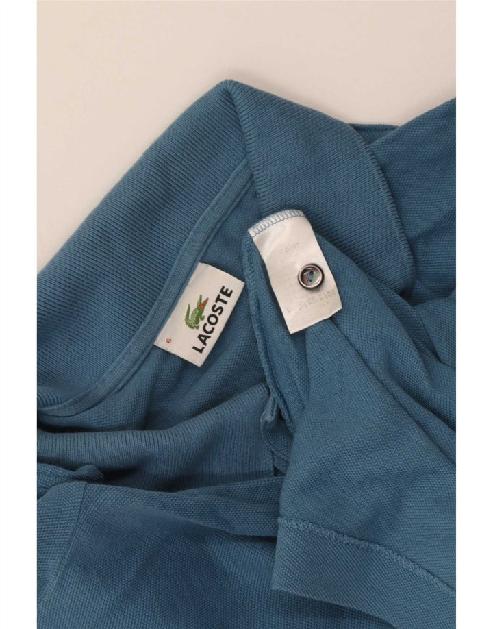 Męska koszulka polo Lacoste, rozmiar 6, XL, niebieska, bawełniana