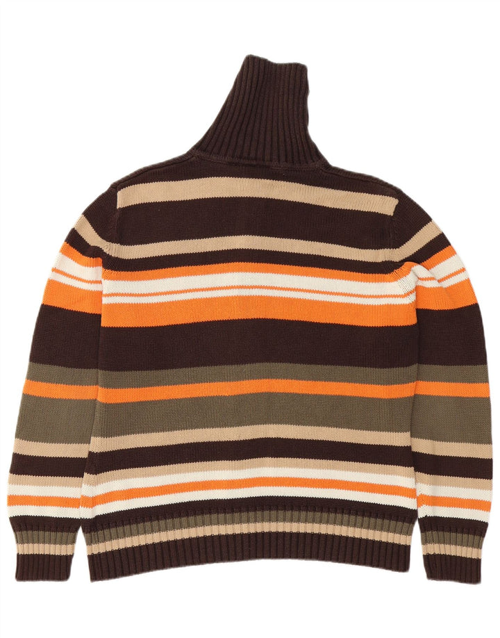 Sweter damski VINTAGE UK 14/16 w duże, wielokolorowe paski