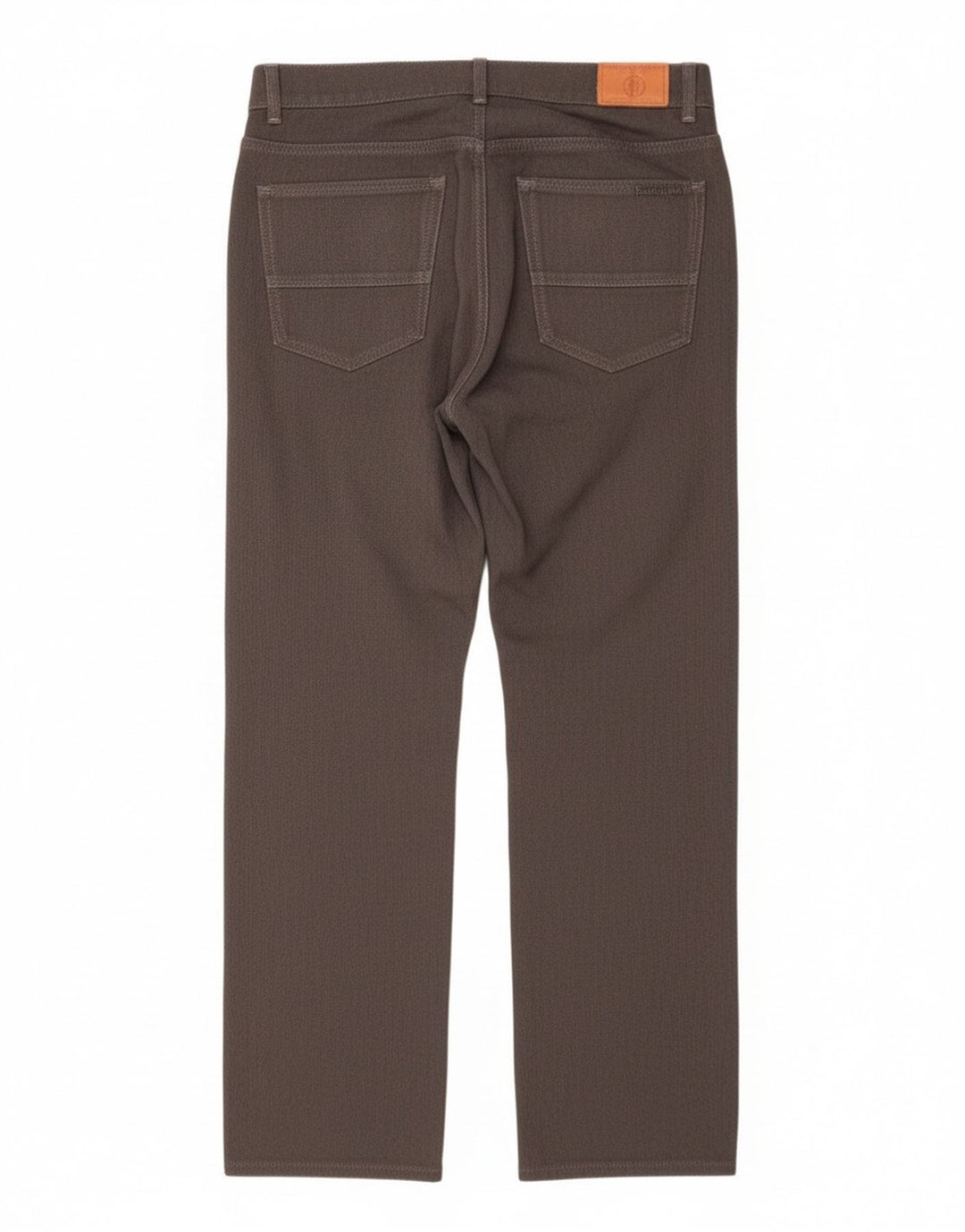 Damskie proste spodnie Trussardi W33 L29 Szary poliester