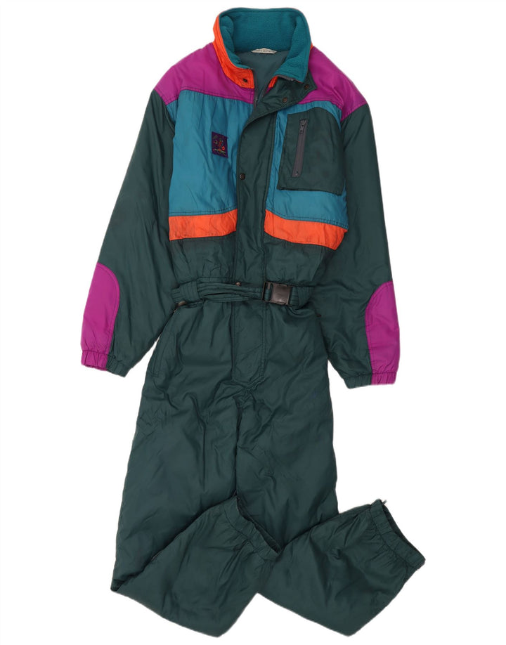 Męski kombinezon narciarski z kapturem Brugi IT 52 XL Zielony poliamid w blokach kolorów