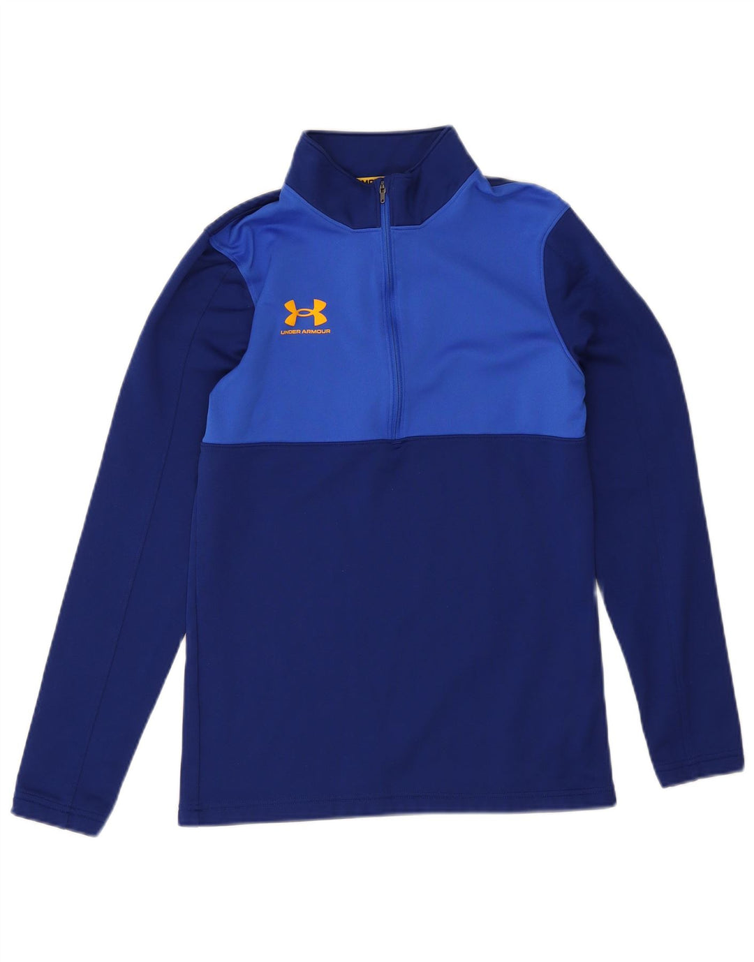 Męska koszulka Under Armour z zamkiem błyskawicznym i długim rękawem, w kolorze granatowym
