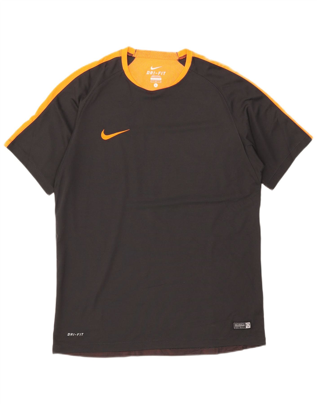 Męski T-shirt Nike Dri Fit Top, duży, czarny, z blokami kolorów