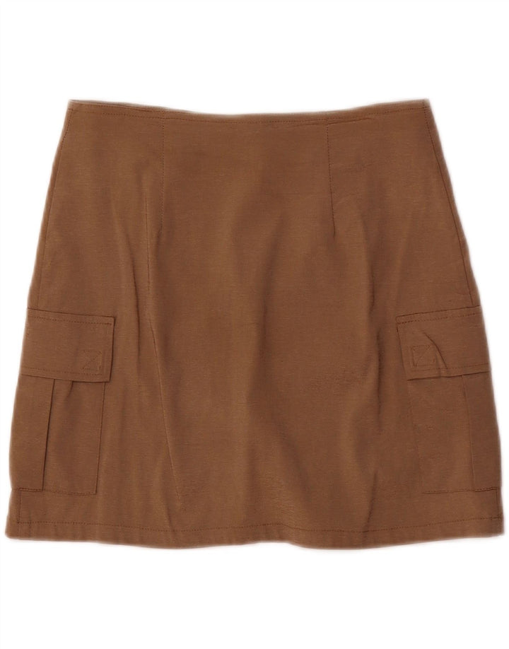 VINTAGE Womens Low Waist Mini Cargo Skirt W28 Medium  Brown Vintage Vintage and Second-Hand Vintage from Messina Hembry 