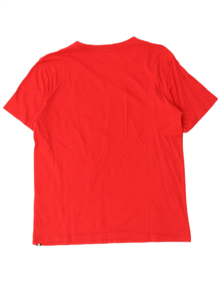 Chłopięcy T-shirt z grafiką DC na 13-14 lat, duży, czerwony, bawełniany
