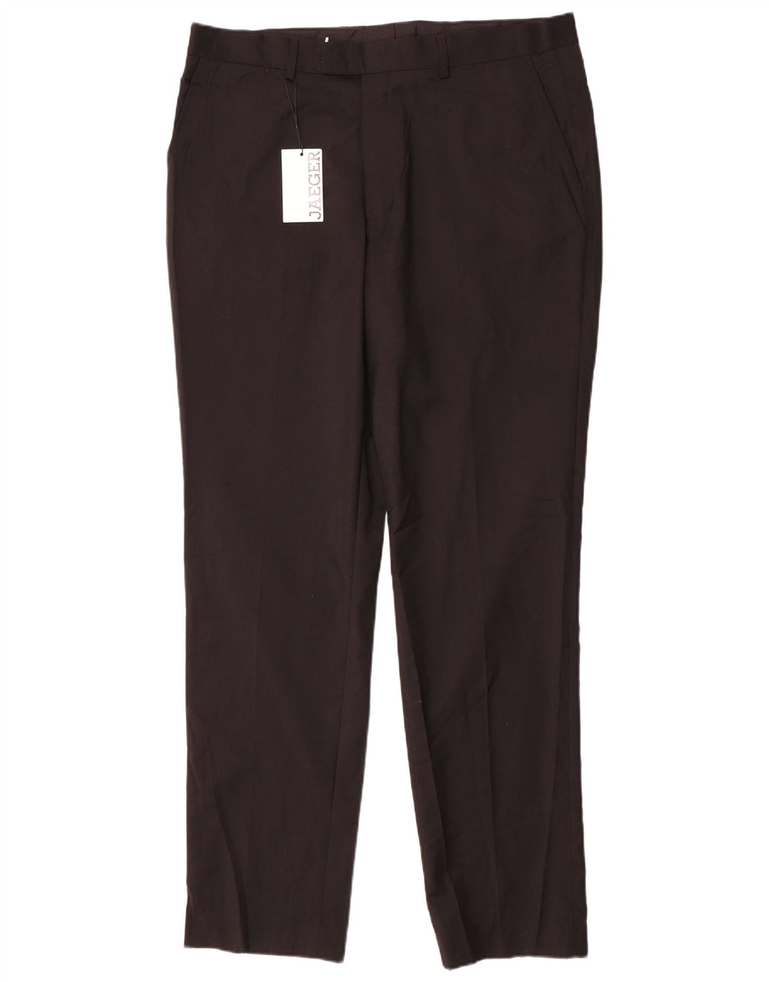Męskie spodnie typu slim casual Jaeger W38 L33 Czarna wełna