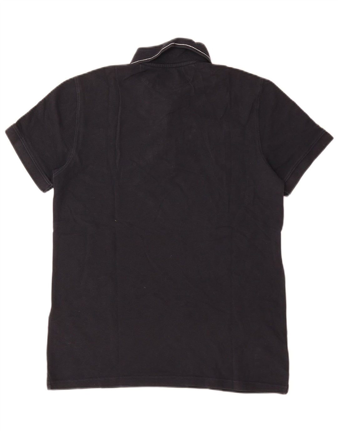 Męska koszulka polo Massimo Dutti, średnia, granatowa, bawełniana