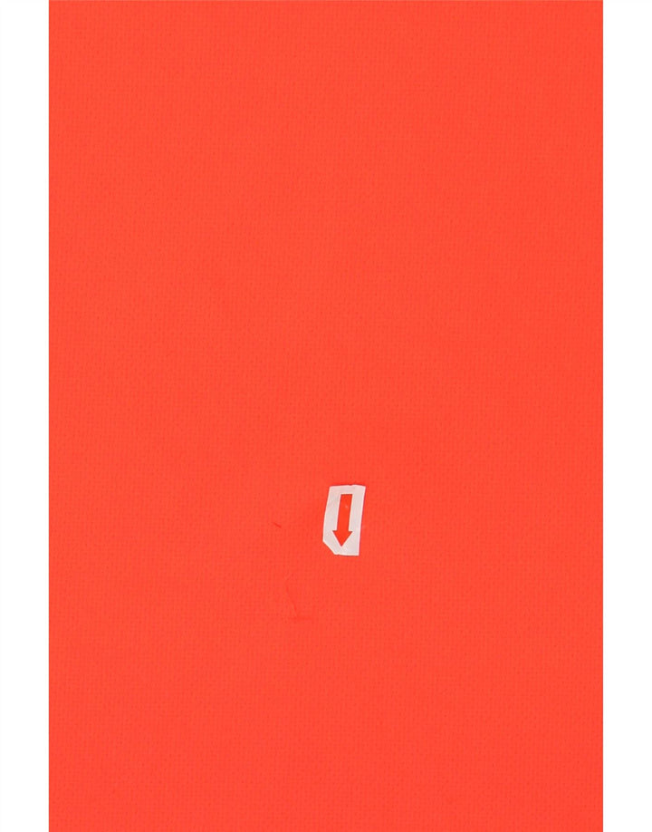 Chłopięcy t-shirt ADIDAS Climalite, 15-16 lat, pomarańczowy poliester z blokami kolorów