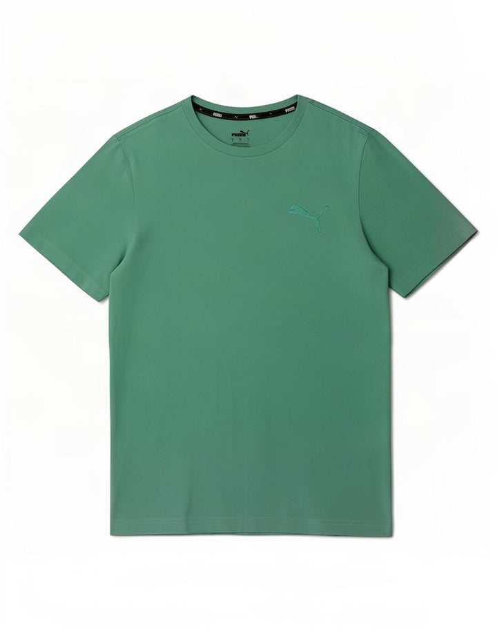 T-shirt męski Puma Top, mały, zielony, bawełniany