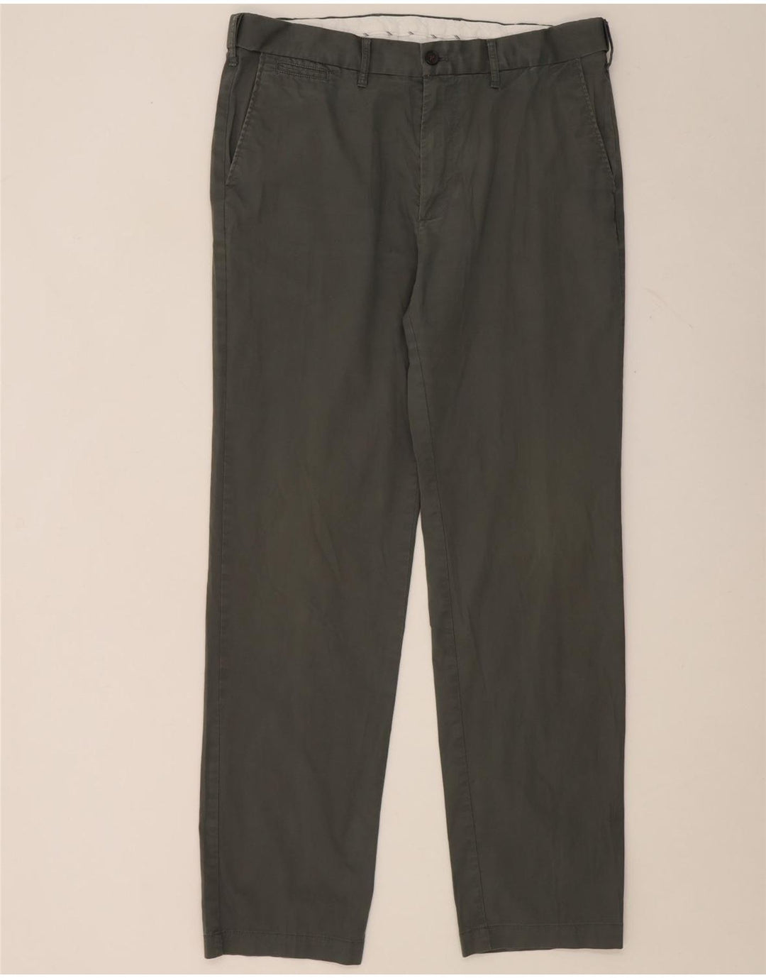Damskie spodnie chino Marks & Spencer o regularnym kroju W36 L33 Zielona bawełna