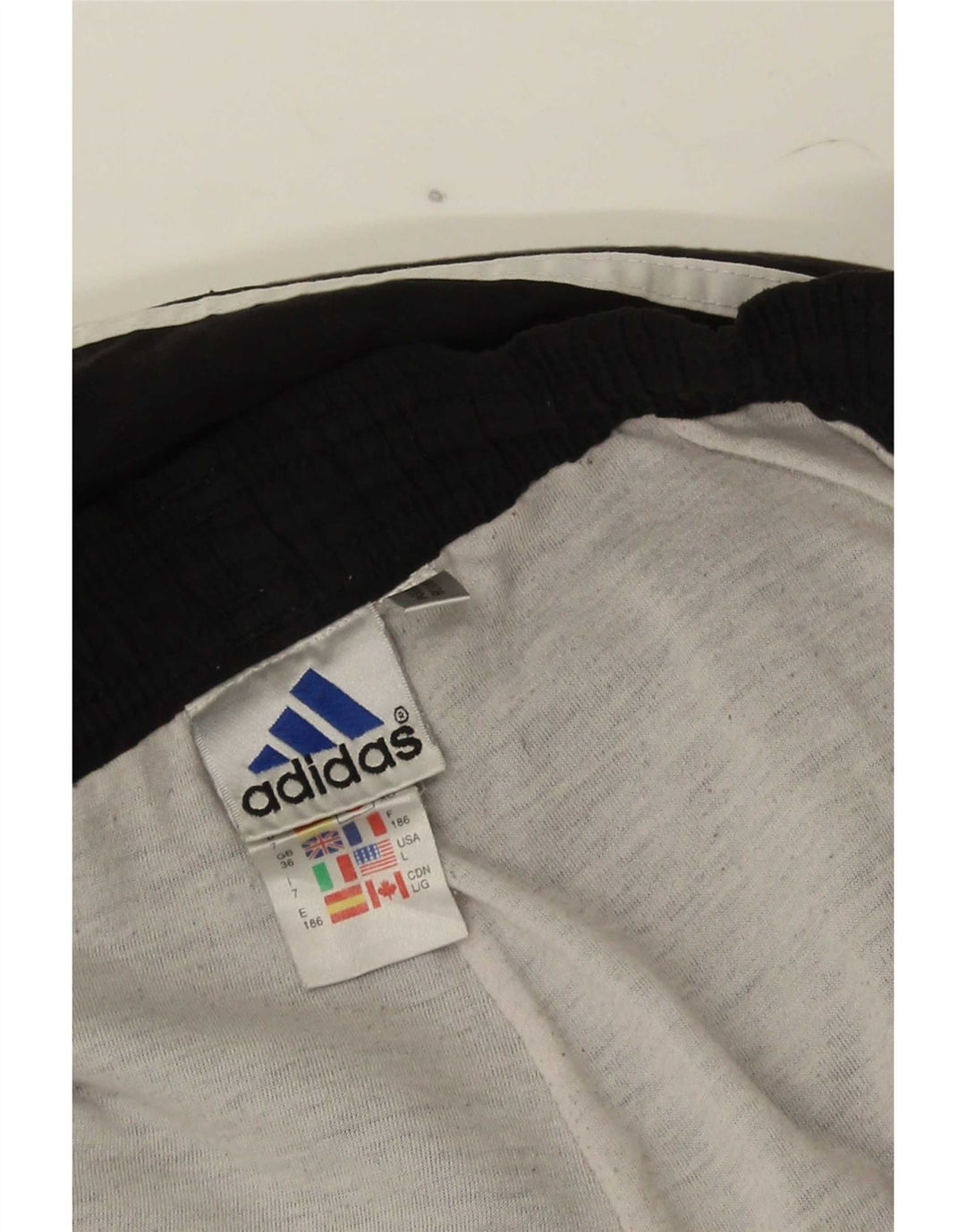 Adidas Męskie spodnie dresowe Joggery, duże, czarne, poliestrowe