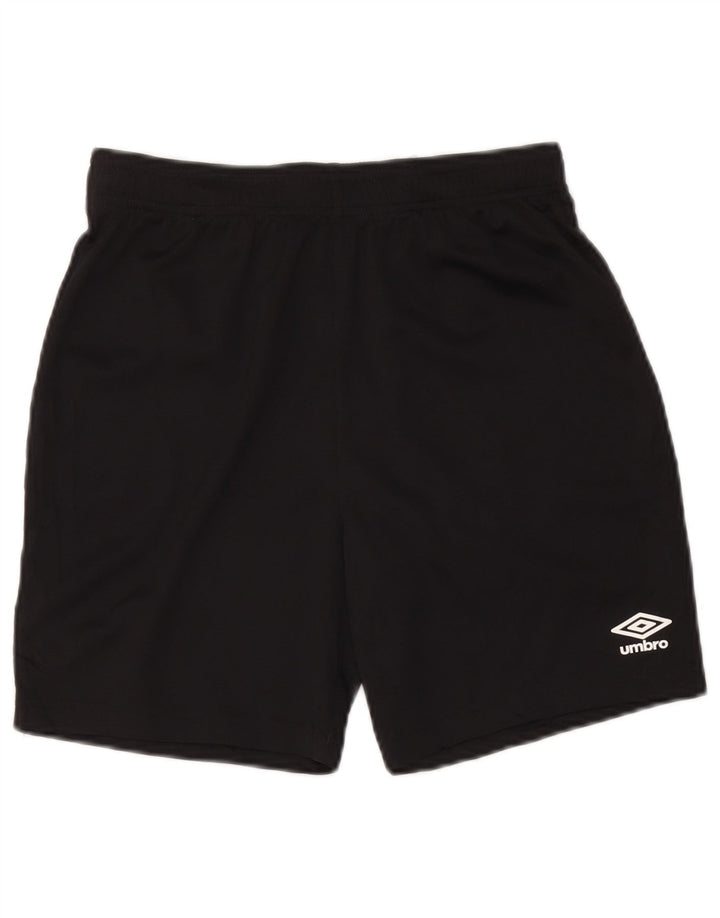 Męskie spodenki sportowe Umbro, duże, czarne, poliestrowe