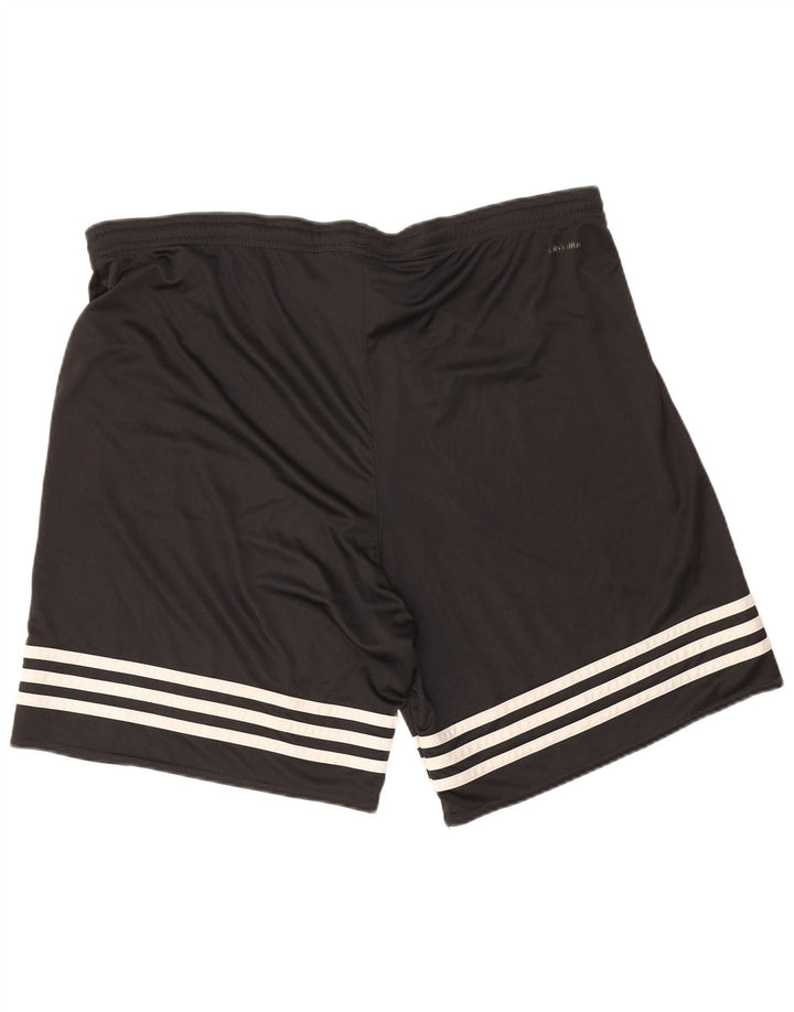 Męskie spodenki sportowe Adidas Climalite, duże, czarne, poliestrowe