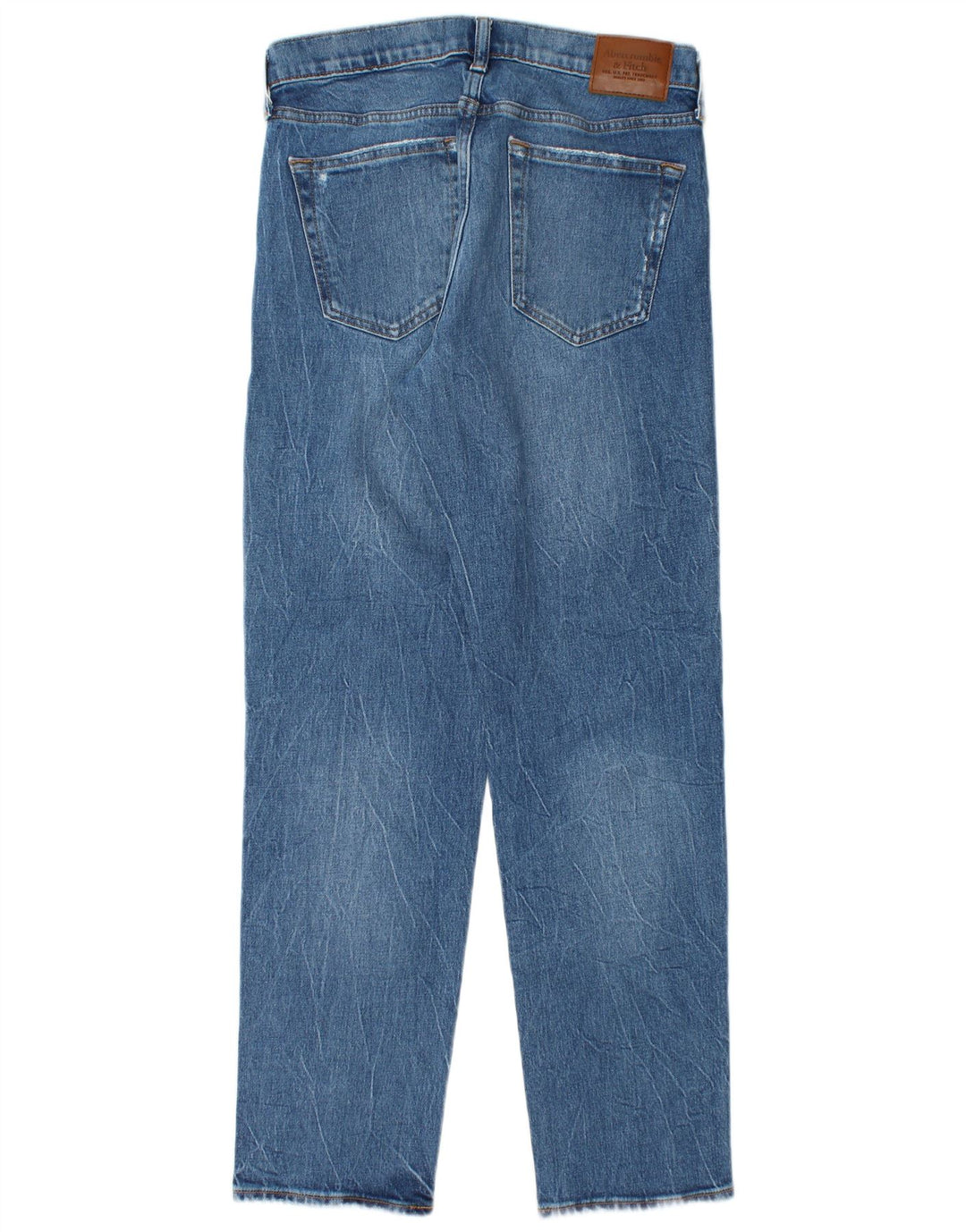 ABERCROMBIE & FITCH Męskie jeansy ze stretchem W31 L32 Niebieskie, bawełniane, lata 90.