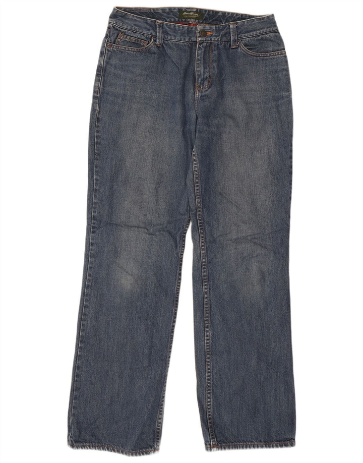 EDDIE BAUER Damskie proste dżinsy US 6 Medium W30 L30 Niebieska bawełna