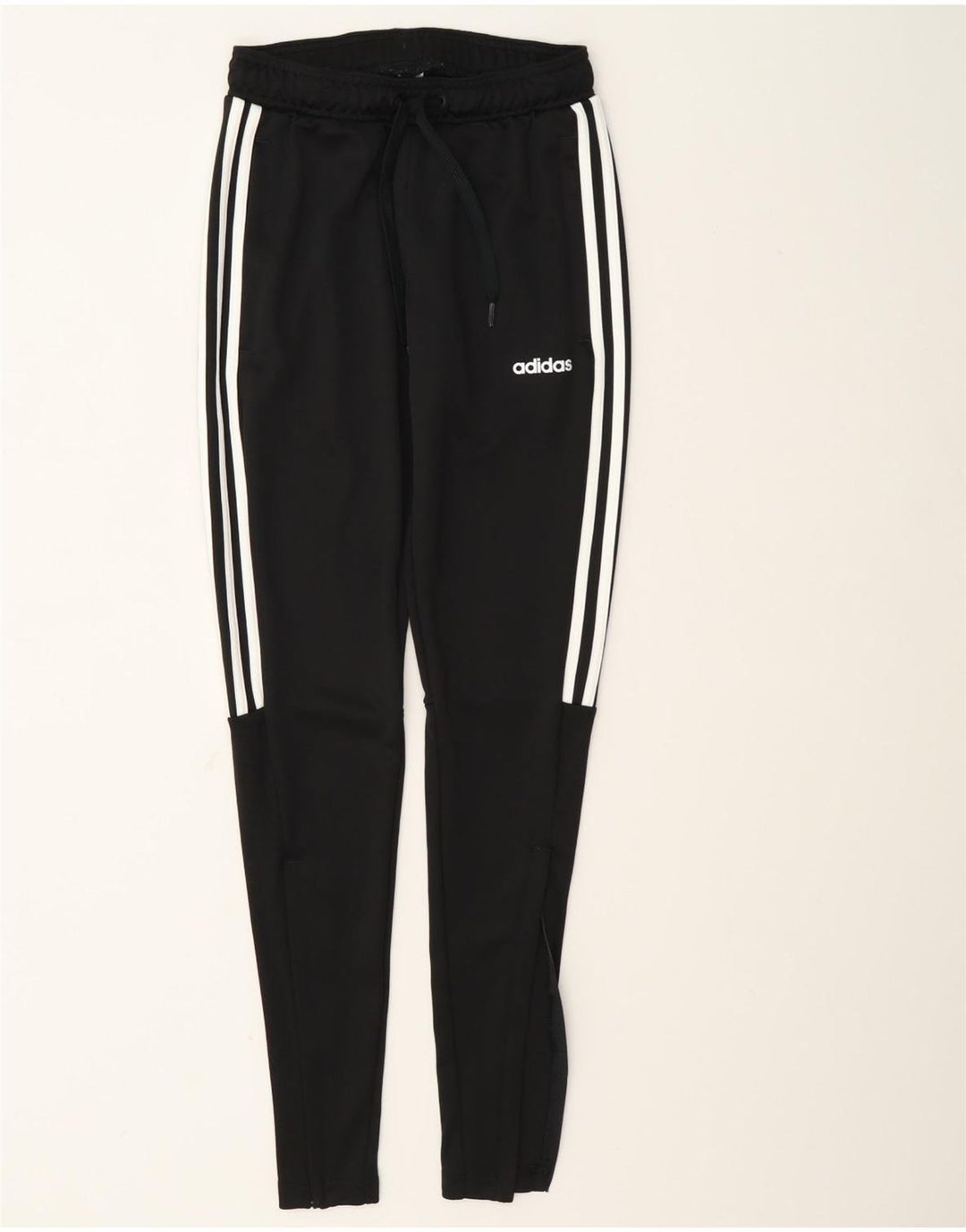 Damskie spodnie dresowe Adidas Climalite UK 8/10, małe, czarne, poliestrowe