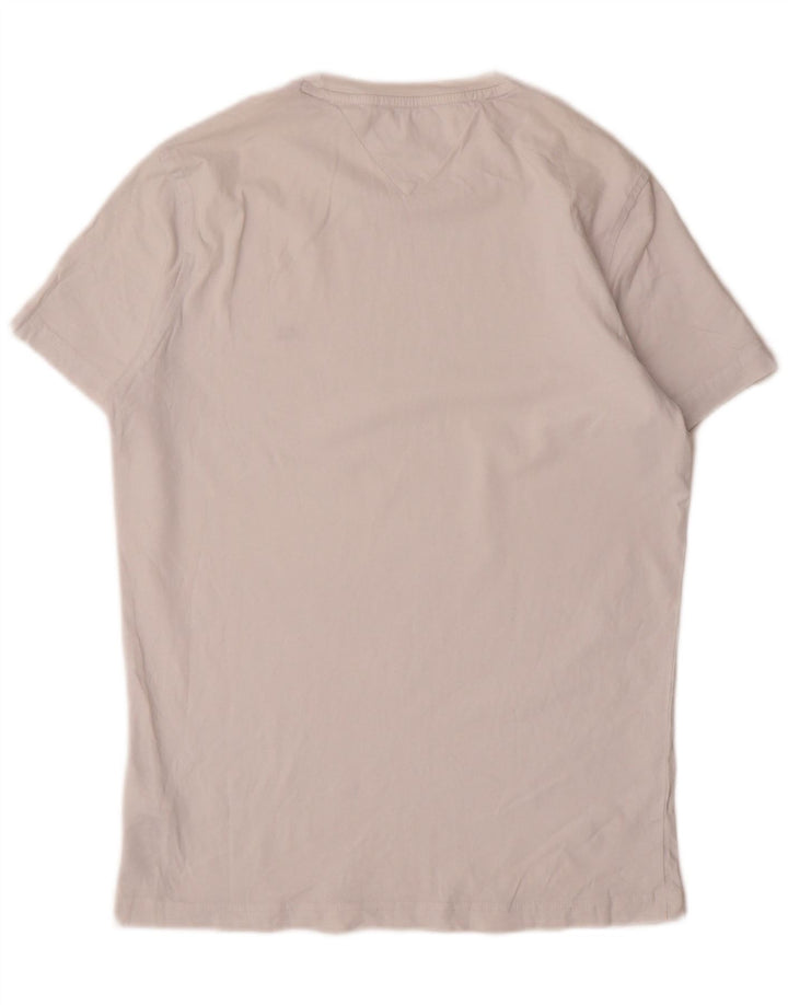 T-shirt męski Tommy Hilfiger, mały, biały, bawełniany