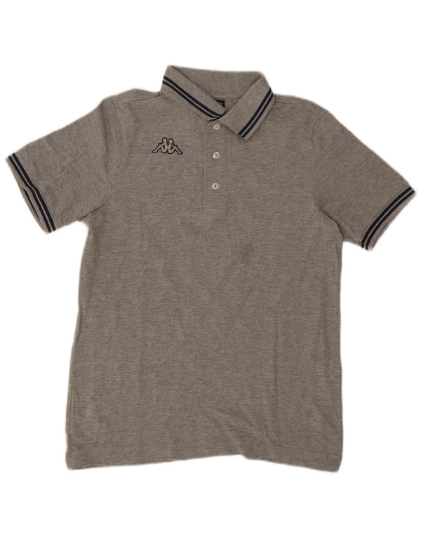 Męska koszulka polo Kappa XS, szara bawełna