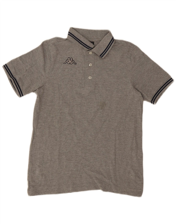 Męska koszulka polo Kappa XS, szara bawełna