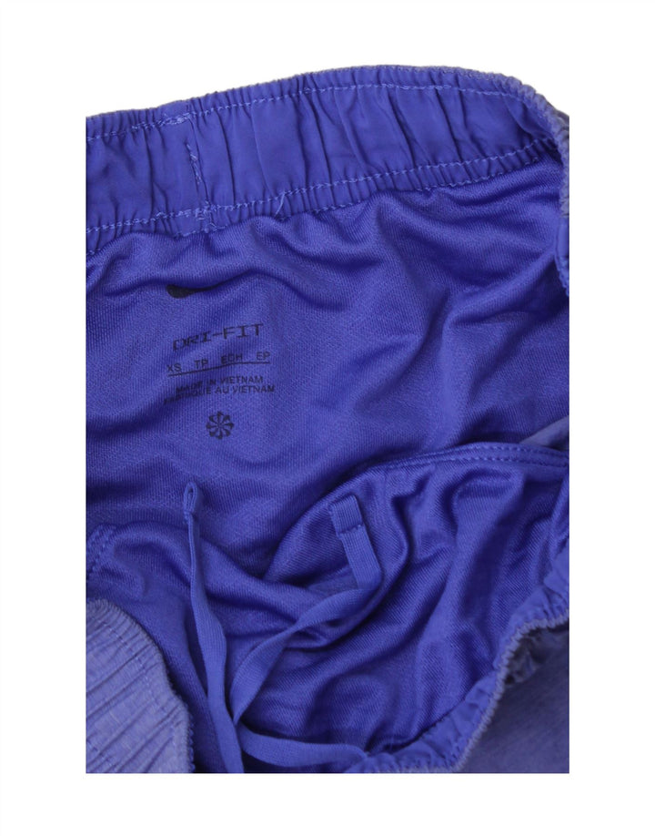 NIKE Womens Dri Fit Sport Shorts UK 6 XS  Blue Polyester Vintage Nike and Second-Hand Nike from Messina Hembry 