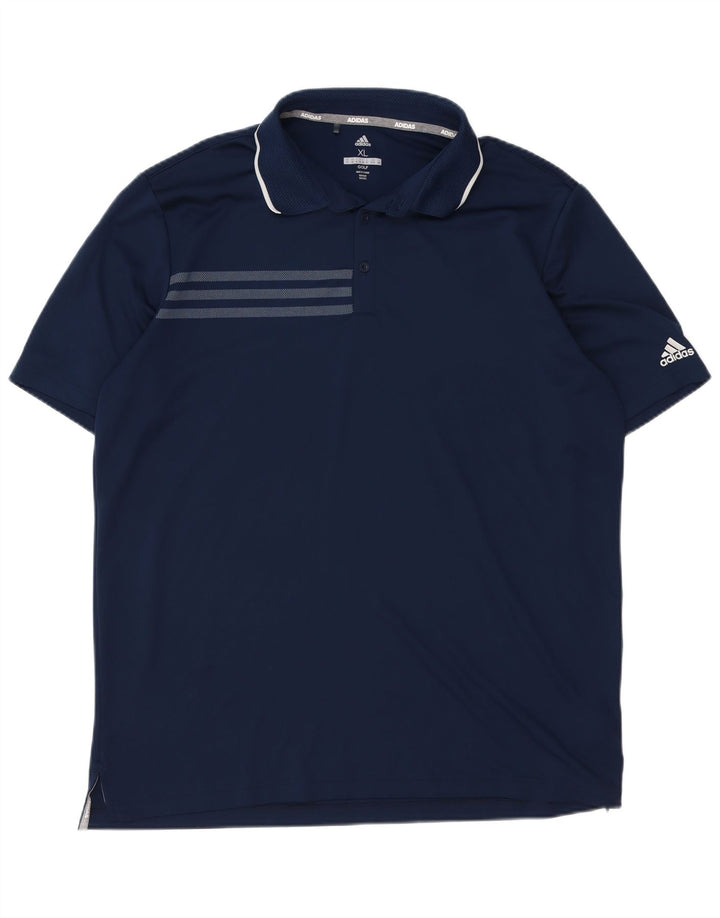 Męska koszulka polo ADIDAS XL, granatowa, poliester