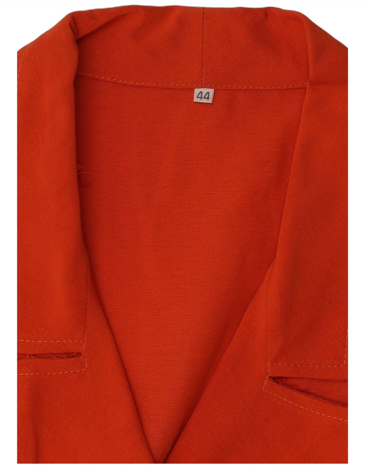 VINTAGE Womens Sheath Dress IT 44 Medium Orange