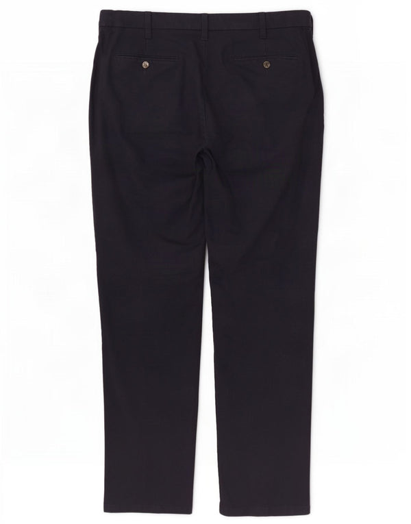 Męskie spodnie typu chino Regular Marks & Spencer W38 L31 Granatowa bawełna