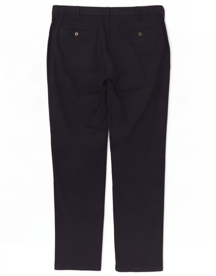 Męskie spodnie typu chino Regular Marks & Spencer W38 L31 Granatowa bawełna