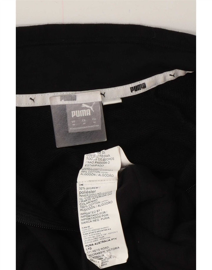 Damska bluza Puma Crop Graphic z zamkiem błyskawicznym UK 14, średnia czarna